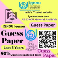 ignou learner solved guess paper